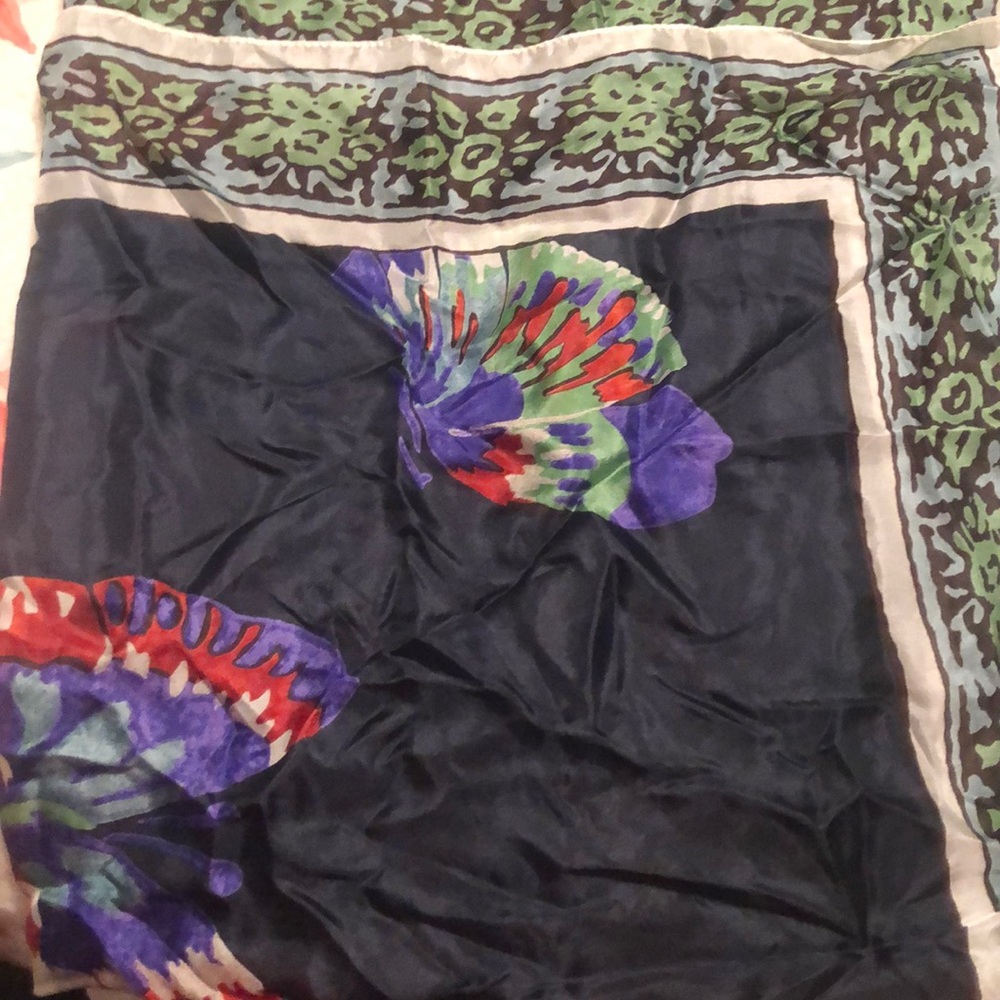 Abercrombie satin scarf butterflies